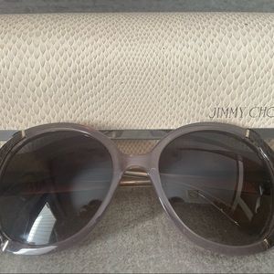 JIMMY CHOO Oversize Gradient Sunglasses